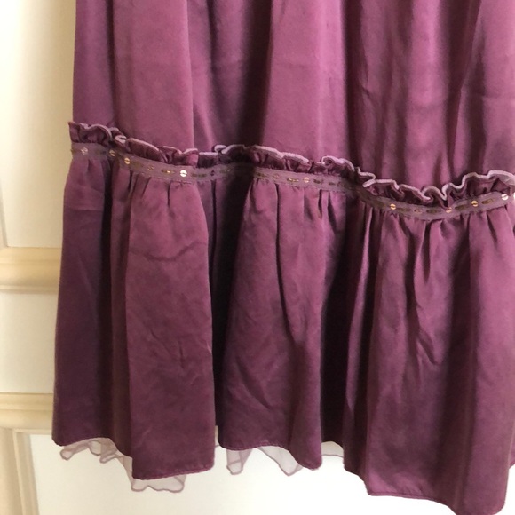 Free People raw silk slip boho midi dress 4 - Picture 4 of 6